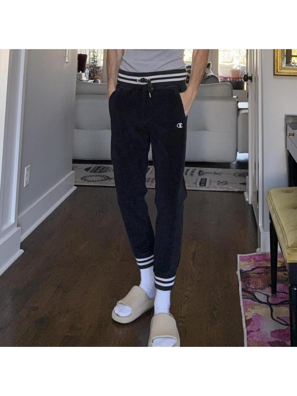 👟 Champion Reverse Weave Ribbed Jogger Sweatpants — Women’s Medium